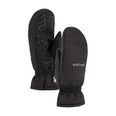 Spyder 여성용 단열 퀼트 스노우 벙어리 장갑 블랙. 미디엄