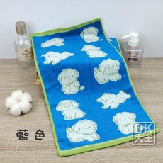 DK大王 長絨棉兒童毛巾 (早安小雞/微笑小熊/可愛星星/百變狗狗) 純棉親膚柔軟童巾 舒適透氣, 詳見包裝, 詳見包裝, 百變狗狗/藍色1條