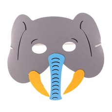 EVA 동물가면 코끼리가면 구연동화 연극 변장 역할놀이, 단품