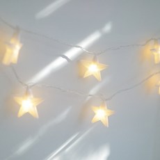 LED 별 줄조명 크리스마스 장식 조명 별 가랜드 전구, 1개, 웜등