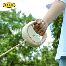 舒適牽引繩帶拾便袋, 奶油咖 - 1.5m款 翠綠垃圾袋10卷, 1個, 1個