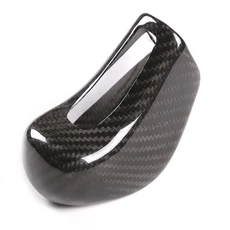 Maserati Ghibli Quattroporte Levante 2013-2018 용 실제 탄소 섬유 자동차 기어 시프트 노브 헤드 커버, 05 Style A-Back Carbon