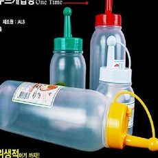 SM 소스병 케찹 소스병 양념통 소형 6x13.5cm 1개-뚜껑색상