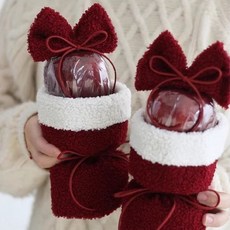 聖誕節蘋果玩偶禮物花束 平安夜禮物 女朋友閨蜜禮物, 1個, 聖誕新款迷你蘋果布+定型片,五包（送布料做蝴蝶結