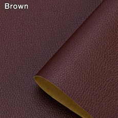 가죽원단 자체 접착식 가죽 수리 패치 테이프 집 DIY 소파 모토 카시트 가방 홈 시트 10-300cm, 100 x 138cm, Brown, 1개