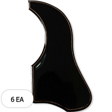 고퍼우드 로즈우드 자가복원 우레탄 코팅 픽가드 G-AGPG-WU, 6개