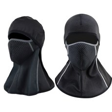 VAN AKE 冬季寒冷天氣作戰巴拉克拉法帽摩托車自行車多合一保暖器, 黑色的