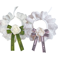 핸드메이드 1+1 반려동물 케이프 26종, 레터링 핑크+그린, 1개