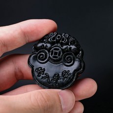 大腳丫玉石 墨玉雕刻 出入平安擺件 台灣墨玉鎮宅避邪保平安