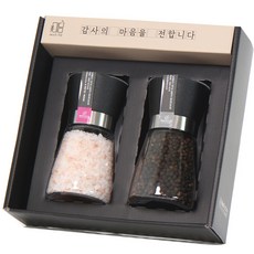 미담 뉴팩토리 히말라야핑크솔트 통후추 그라인더세트 결혼 조문 장례답례품, 7호 핑크솔트+통후추 그라인더(M), 1개