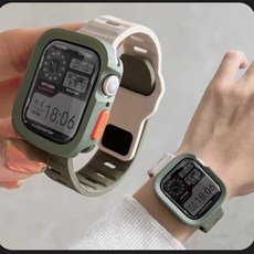 CASIO 風格 Apple Watch 保護殼, 1個, 星光色TPU软壳,41mm【s7/s8/s9】不含表盘