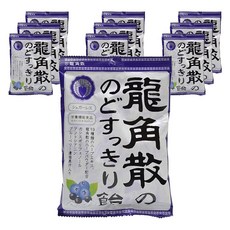 龍角散 黑醋栗藍莓口味潤喉糖, 10袋, 75g
