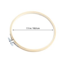 대나무 자수 후프 프레임 애호가 훌륭한 선물 공예가 바느질 서클, 1개, 1. Beige