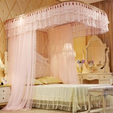 제나디자인 레일형 침대모기장 높은모기장