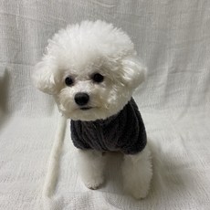 스타일독 강아지옷 후리스 보아털 집업, 적갈색, 1개