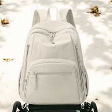 80factory 라이트 기저귀 가방 백팩, 화이트