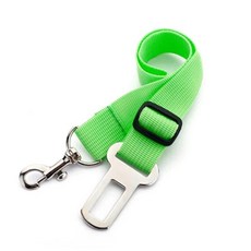 벨트 자동차 하네스 조정 내구성 나일론 반사 번지 패브릭 테더 애완 동물 여행, 1개, 7. 녹색