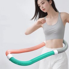 YANGTA 뱃살 다이어트 무소음 스프링 훌라후프, 1개, 마카롱, 1.4kg