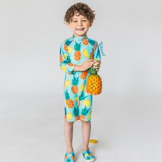 요바프 체온보호 키즈수트 래쉬가드 / 파인애플