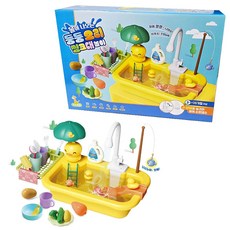 키즈팡팡 물이 나오는 싱크대 주방놀이, 둥둥오리, 1개