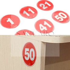 SG 에폭시 번호판 레드 1-50 팻말, 22