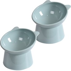 에쉬울프 강아지밥그릇 파스텔 강아지 고양이 애견 밥그릇 물그릇 식기 1+1, 그레이, 1개