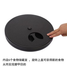 寵物用品 慢食指甲砂紙可旋轉圓盤刮板 狗狗磨指甲銼板 寵物玩具, 黑色, 1個