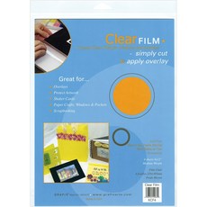 Grafix Clear Film – 9 x 12” Pack of 4 – General Purpose .005” Clear Film Great for Protective Over, 미정