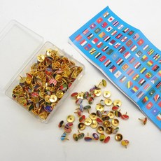 세계 지도 3d 나무 판 입체 거실 서재 여행 사무실 장식, 200 국기 압정, 중