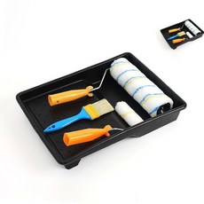 페인팅 도구 3종세트 4P블루 리폼 작업 붓 가구 롤러