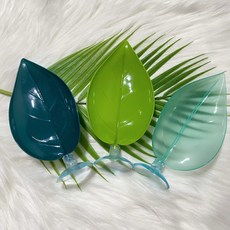 뜨개코할미 크레스티드게코 나뭇잎백업 크레나뭇잎침대 인조나뭇잎 크레스티드게코용품 파충류용품, 민트(반투명)