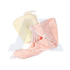 극세사 헤어타올 올림머리 드라이수건 후드형 고정단추 드라이헤어타올, 핑크, 1개, 핑크