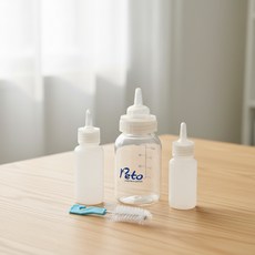 [SINAID] 애완동물 젖병 젖병솔세트 애묘젖병 강아지젖병, 소