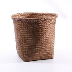 커버 베란다 가리개24X24CM 바구니 발코니 브라운 라탄화분 15751ea 1(ea), 색상