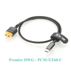 USB-C to XT60 케이블 C타입 암 커넥터 충전 어댑터 PD 100W 20V/5A, 01 PCM-XT60-C, 01 1미터