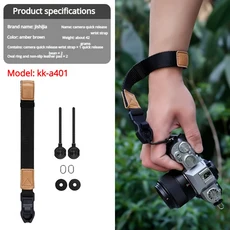 미러리스 카메라와 호환 손목 스트랩 Fujifilm x100v Canon r50 Nikon zfc z30 및 Sony 퀵 릴리즈 랜야드, 16 KK-A401