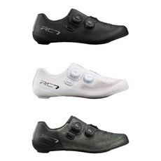 【單車元素】SHIMANO RC7 RC703 公路車卡鞋 (公司貨 寬版 黑/白/灰色潑墨), 白色,43