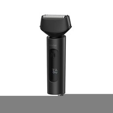 ShowSee 往復式刮鬍刀 智能顯示 IPX7防水 Type-C快充, 黑色, F602-GY