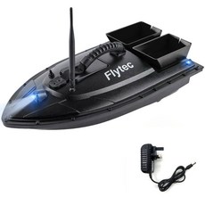 RC 보트 RC보트 낚시 미끼 투척 무선조종 잠수함 레이싱배, 검은색 사일로 영국 충전기