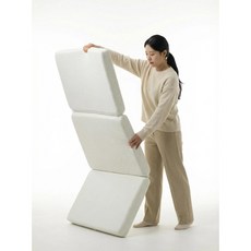 3단 매트리스 소프트 엣지 하드 휴대용 접이식 메모리폼 매트리스