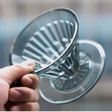 TIMEMORE 매장 커피 필터 재사용 가능 휴대용 컵 PC V자형 필터 용지 10 개, 05 02 Black