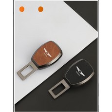 제네시스 안전벨트클립 제네시스 gv80 용품 g70 g80 호환 연장 클립, 1개, 코냑
