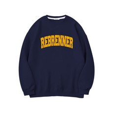 리브레너 스테디 시그니처 스웨츠 셔츠 네이비옐로우