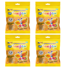 아모스 탱탱 아이클레이 파우치 2500, 주황, 50g, 4개