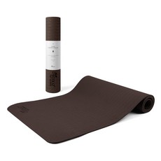 에코리즈 뉴컴포트 원톤 6mm 요가매트 + 스트랩, 다크소일 브라운, 1개