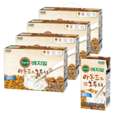 정식품 아몬드와 호두 두유, 96개, 190ml