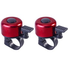 벨로샵 자전거 따릉이 벨, 2개, 레드