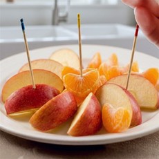 한스온 도시락 꾸미기 핑거푸드 카나페 위생적인 자작나무 꼬치 카나페용품