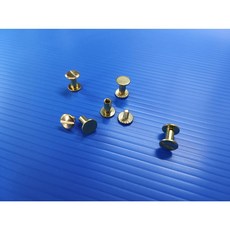 [現貨] 帳簿螺絲 螺絲 子母螺絲 黃銅車輪釘 5mm 6mm 8mm 10mm 工字釘 對擰螺絲 賬本螺絲 菜單螺絲, 1個, 20mm