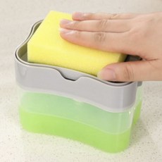 주방세제펌프 수세미정리대 세제디스펜서 수세미거치대